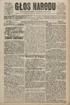Głos Narodu : dziennik polityczny, założony w roku 1893 przez Józefa Rogosza (wydanie południowe). 1901, nr 202
