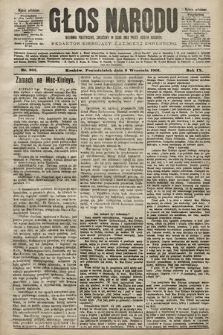 Głos Narodu : dziennik polityczny, założony w roku 1893 przez Józefa Rogosza (wydanie południowe). 1901, nr 205
