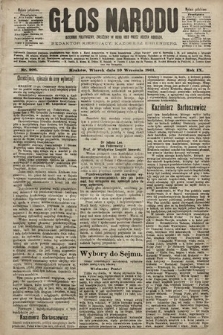Głos Narodu : dziennik polityczny, założony w roku 1893 przez Józefa Rogosza (wydanie południowe). 1901, nr 206