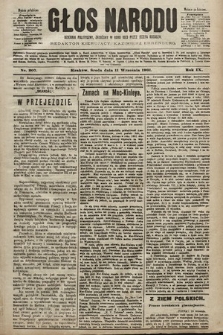 Głos Narodu : dziennik polityczny, założony w roku 1893 przez Józefa Rogosza (wydanie południowe). 1901, nr 207