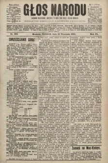 Głos Narodu : dziennik polityczny, założony w roku 1893 przez Józefa Rogosza (wydanie południowe). 1901, nr 208
