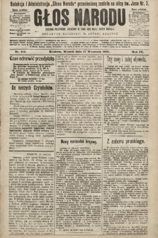 Głos Narodu : dziennik polityczny, założony w roku 1893 przez Józefa Rogosza (wydanie południowe). 1901, nr 212