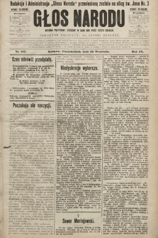 Głos Narodu : dziennik polityczny, założony w roku 1893 przez Józefa Rogosza (wydanie południowe). 1901, nr 217