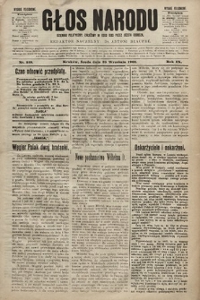 Głos Narodu : dziennik polityczny, założony w roku 1893 przez Józefa Rogosza (wydanie południowe). 1901, nr 219