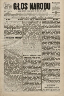 Głos Narodu : dziennik polityczny, założony w roku 1893 przez Józefa Rogosza (wydanie poranne). 1901, nr 238