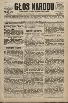 Głos Narodu : dziennik polityczny, założony w roku 1893 przez Józefa Rogosza (wydanie poranne). 1901, nr 256