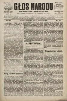 Głos Narodu : dziennik polityczny, założony w roku 1893 przez Józefa Rogosza (wydanie poranne). 1901, nr 261