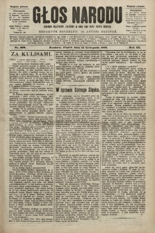 Głos Narodu : dziennik polityczny, założony w roku 1893 przez Józefa Rogosza (wydanie poranne). 1901, nr 262