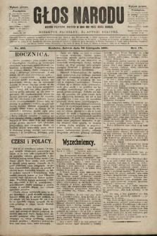 Głos Narodu : dziennik polityczny, założony w roku 1893 przez Józefa Rogosza (wydanie poranne). 1901, nr 275