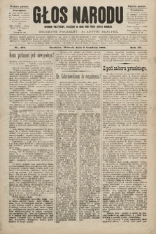 Głos Narodu : dziennik polityczny, założony w roku 1893 przez Józefa Rogosza (wydanie poranne). 1901, nr 277