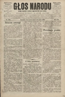 Głos Narodu : dziennik polityczny, założony w roku 1893 przez Józefa Rogosza (wydanie poranne). 1901, nr 279