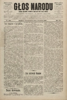 Głos Narodu : dziennik polityczny, założony w roku 1893 przez Józefa Rogosza (wydanie poranne). 1901, nr 282