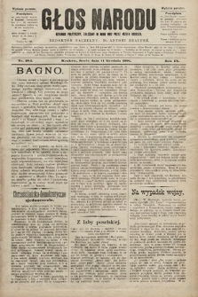 Głos Narodu : dziennik polityczny, założony w roku 1893 przez Józefa Rogosza (wydanie poranne). 1901, nr 284