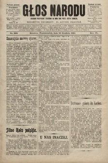 Głos Narodu : dziennik polityczny, założony w roku 1893 przez Józefa Rogosza (wydanie poranne). 1901, nr 288