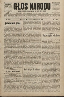 Głos Narodu : dziennik polityczny, założony w roku 1893 przez Józefa Rogosza (wydanie poranne). 1901, nr 292