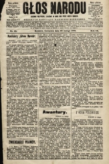 Głos Narodu : dziennik polityczny, założony w roku 1893 przez Józefa Rogosza (wydanie południowe). 1901, nr 49