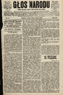 Głos Narodu : dziennik polityczny, założony w roku 1893 przez Józefa Rogosza (wydanie południowe). 1901, nr 51