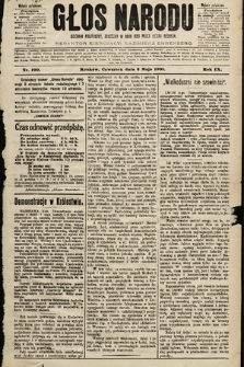 Głos Narodu : dziennik polityczny, założony w roku 1893 przez Józefa Rogosza (wydanie południowe). 1901, nr 100