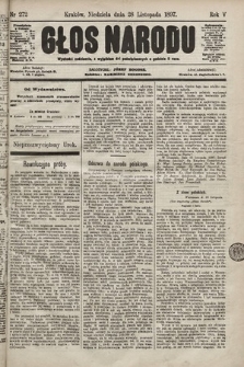 Głos Narodu. 1897, nr 272