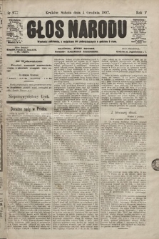 Głos Narodu. 1897, nr 277