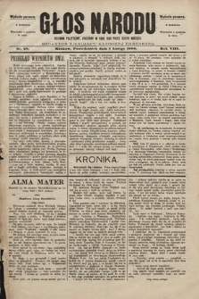 Głos Narodu : dziennik polityczny, założony w roku 1893 przez Józefa Rogosza (wydanie poranne). 1900, nr 28