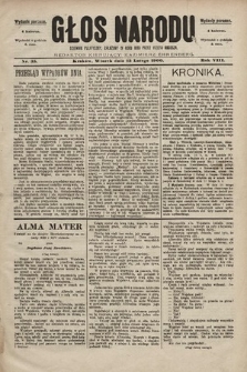 Głos Narodu : dziennik polityczny, założony w roku 1893 przez Józefa Rogosza (wydanie poranne). 1900, nr 35