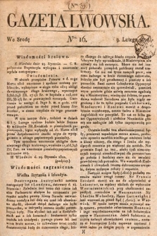 Gazeta Lwowska. 1820, nr 16