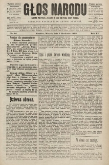 Głos Narodu : dziennik polityczny, założony w roku 1893 przez Józefa Rogosza (wydanie poranne). 1903, nr 96
