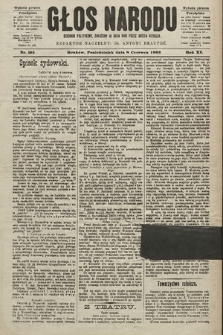 Głos Narodu : dziennik polityczny, założony w roku 1893 przez Józefa Rogosza (wydanie poranne). 1903, nr 155