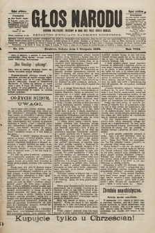 Głos Narodu : dziennik polityczny, założony w roku 1893 przez Józefa Rogosza (wydanie południowe). 1900, nr 176