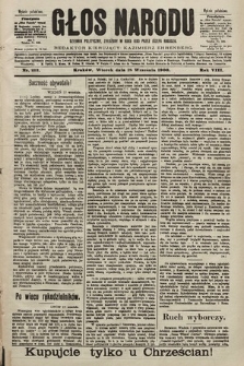 Głos Narodu : dziennik polityczny, założony w roku 1893 przez Józefa Rogosza (wydanie południowe). 1900, nr 212