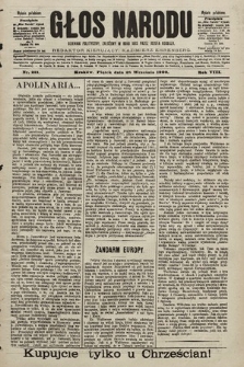 Głos Narodu : dziennik polityczny, założony w roku 1893 przez Józefa Rogosza (wydanie południowe). 1900, nr 221