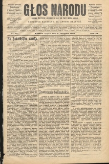 Głos Narodu : dziennik polityczny, założony w roku 1893 przez Józefa Rogosza (wydanie poranne). 1903, nr 227
