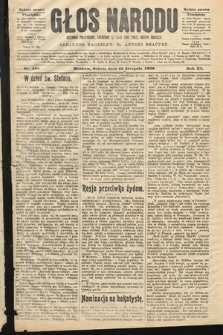 Głos Narodu : dziennik polityczny, założony w roku 1893 przez Józefa Rogosza (wydanie poranne). 1903, nr 228