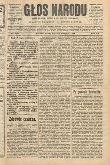 Głos Narodu : dziennik polityczny, założony w roku 1893 przez Józefa Rogosza (wydanie poranne). 1903, nr 232