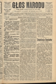 Głos Narodu : dziennik polityczny, założony w roku 1893 przez Józefa Rogosza (wydanie poranne). 1903, nr 234