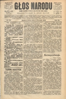 Głos Narodu : dziennik polityczny, założony w roku 1893 przez Józefa Rogosza (wydanie poranne). 1903, nr 242