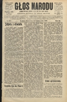 Głos Narodu : dziennik polityczny, założony w roku 1893 przez Józefa Rogosza (wydanie poranne). 1903, nr 277