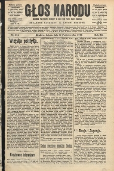 Głos Narodu : dziennik polityczny, założony w roku 1893 przez Józefa Rogosza (wydanie poranne). 1903, nr 284