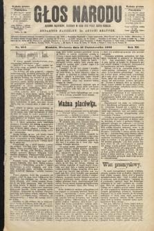 Głos Narodu : dziennik polityczny, założony w roku 1893 przez Józefa Rogosza (wydanie poranne). 1903, nr 292