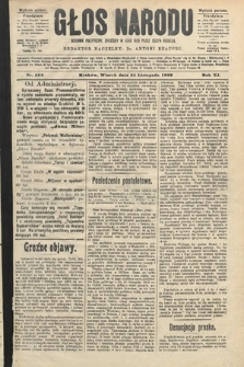 Głos Narodu : dziennik polityczny, założony w roku 1893 przez Józefa Rogosza (wydanie poranne). 1903, nr 322