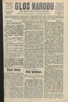 Głos Narodu : dziennik polityczny, założony w roku 1893 przez Józefa Rogosza (wydanie poranne). 1903, nr 329