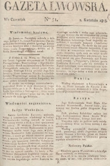 Gazeta Lwowska. 1818, nr 51