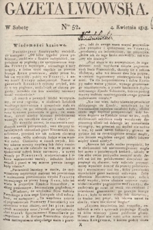 Gazeta Lwowska. 1818, nr 52