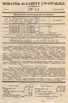 Dodatek do Gazety Lwowskiej : doniesienia urzędowe. 1845, nr 3