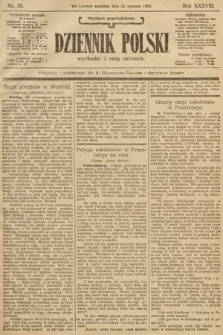 Dziennik Polski (wydanie popołudniowe). 1905, nr 35