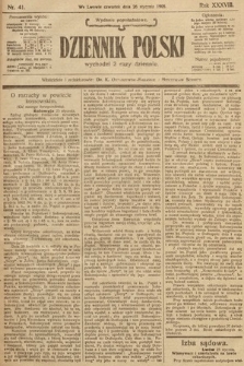 Dziennik Polski (wydanie popołudniowe). 1905, nr 41