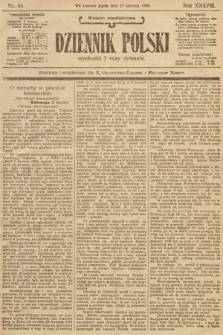 Dziennik Polski (wydanie popołudniowe). 1905, nr 43