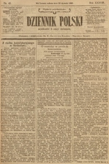 Dziennik Polski (wydanie popołudniowe). 1905, nr 45