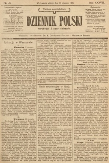Dziennik Polski (wydanie popołudniowe). 1905, nr 49